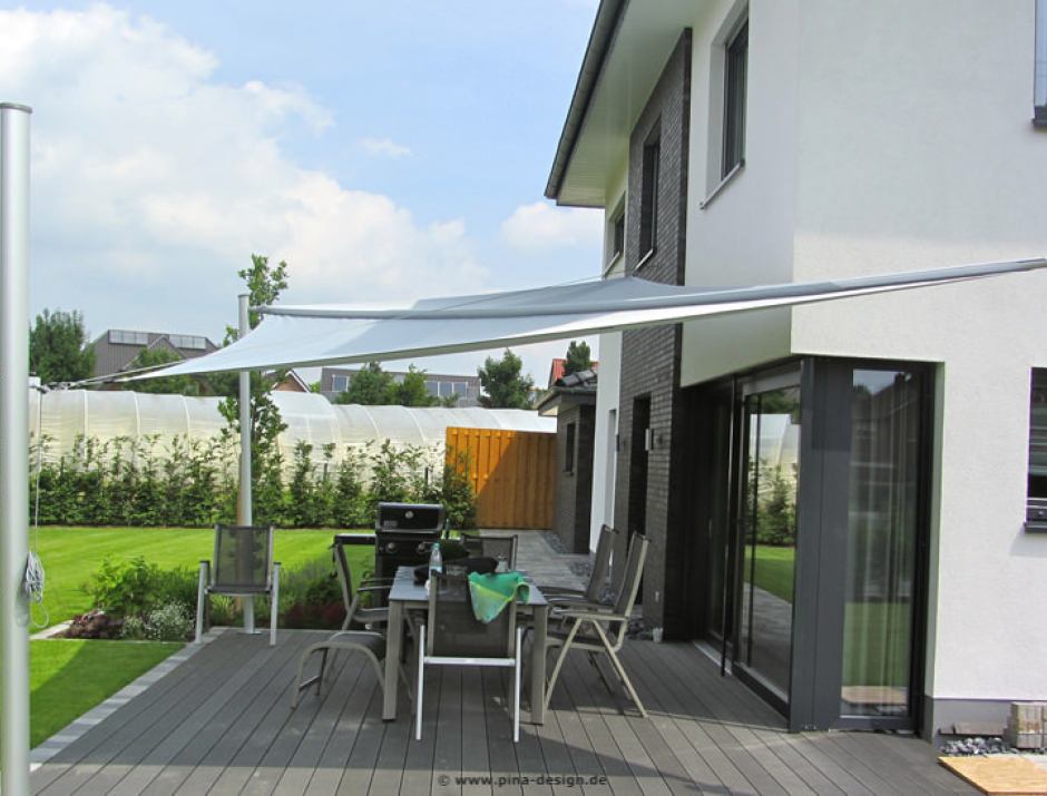 Sonnensegel aufrollbar auf einer Terrasse in Warendorf