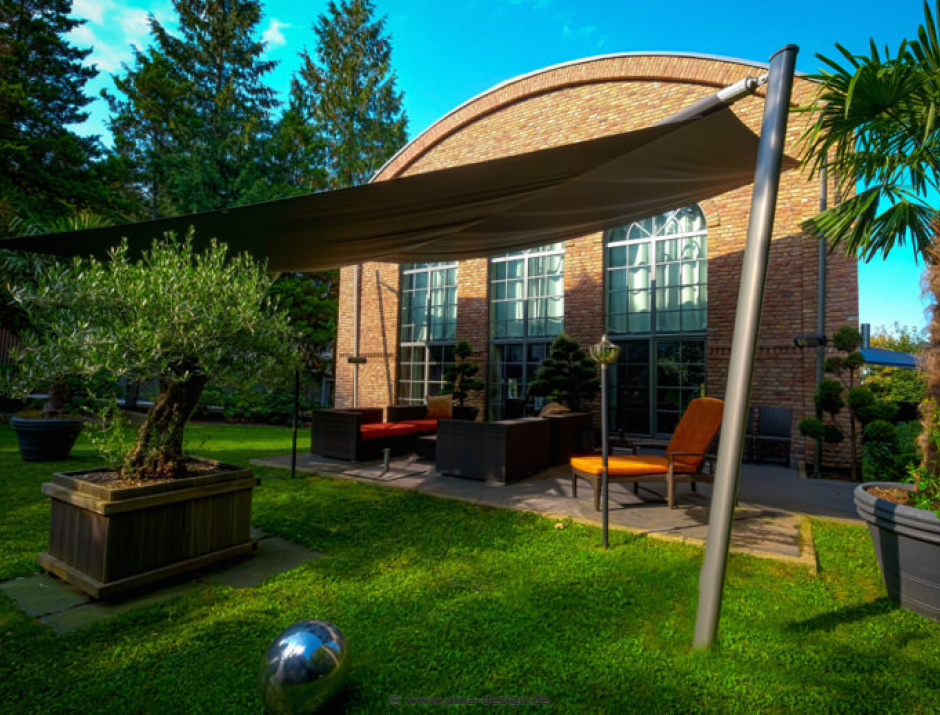 Bad Harzburg Sonnensegel Bad Harzburg Sonnensegel elektrisch über Terrasse