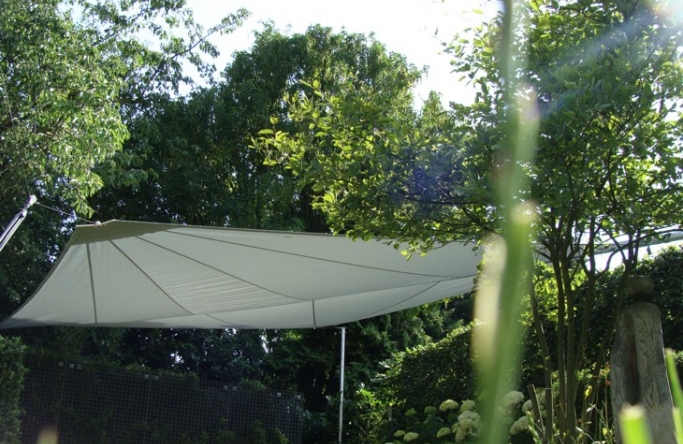 Sonnensegel aufrollbar in elektrisch als Garten Beschattung