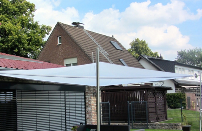 Hamm Sonnensegel über Terrasse