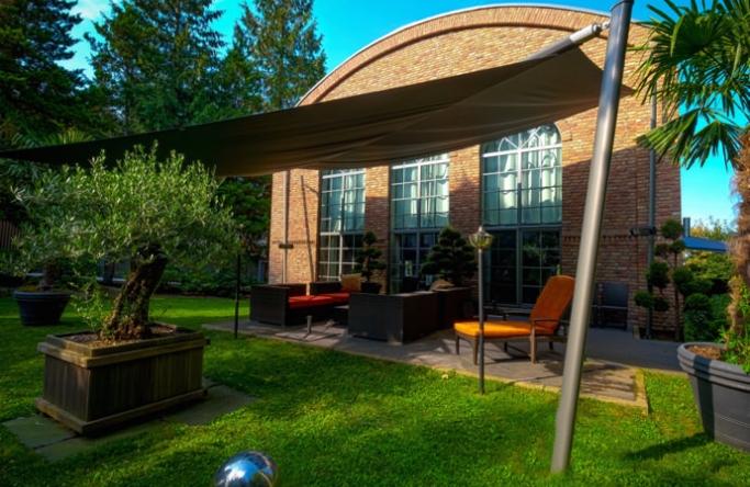 Bad Harzburg Sonnensegel Bad Harzburg Sonnensegel elektrisch über Terrasse